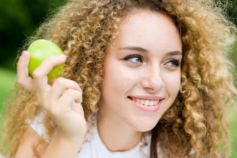 Girl With Apple