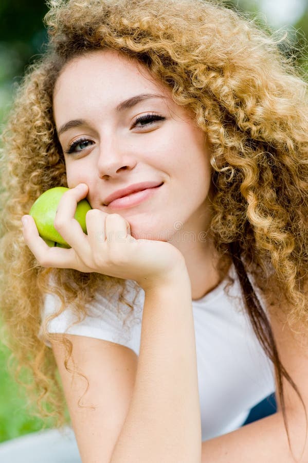 Girl With Apple