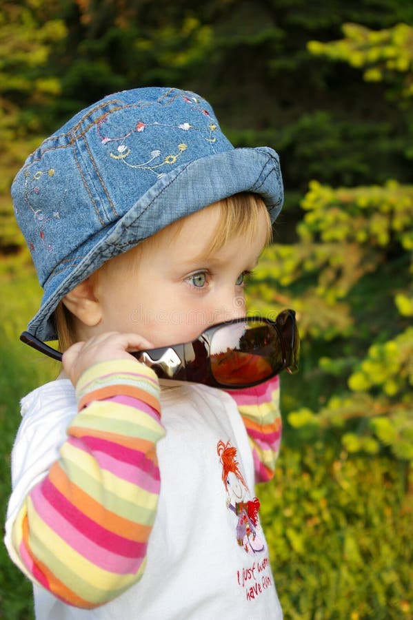 Girl on a background of the nature