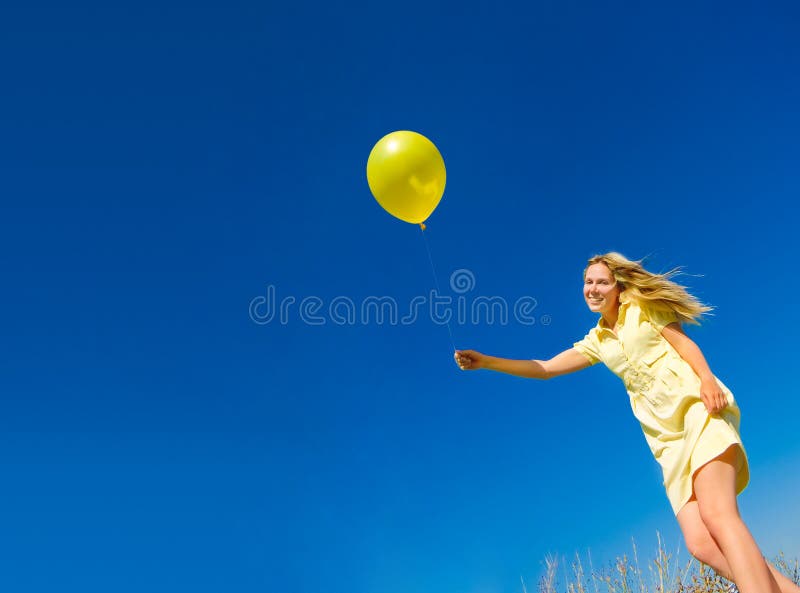 Girl With Balloon Picture. Image 8579441