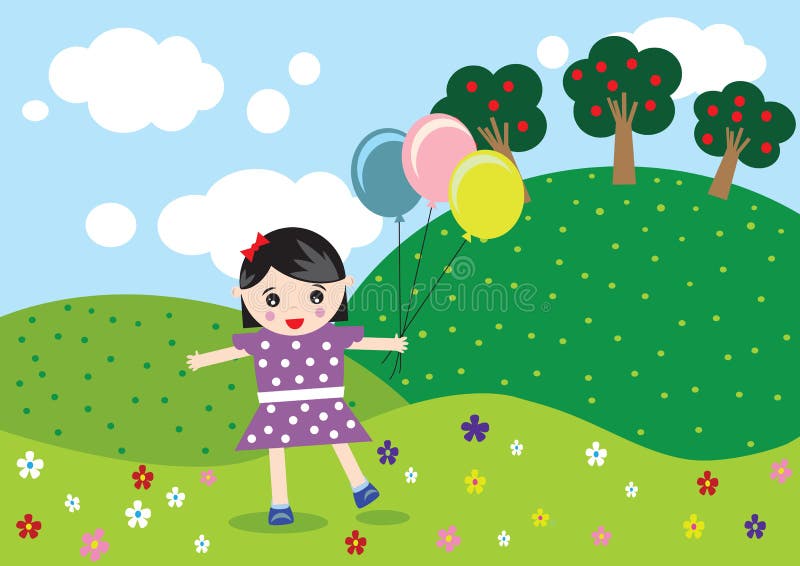 Girl with balloon