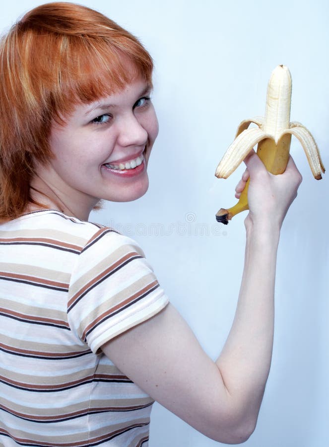 Girl With Banana Picture. Image 517086