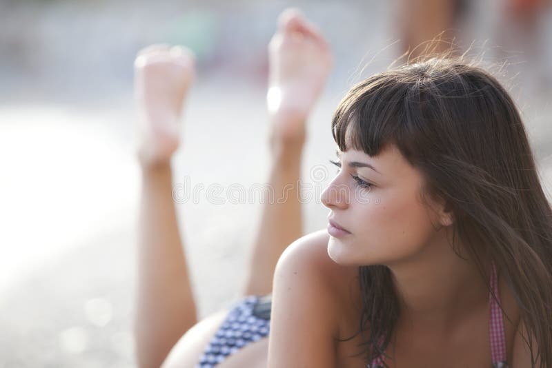 Girl on beach