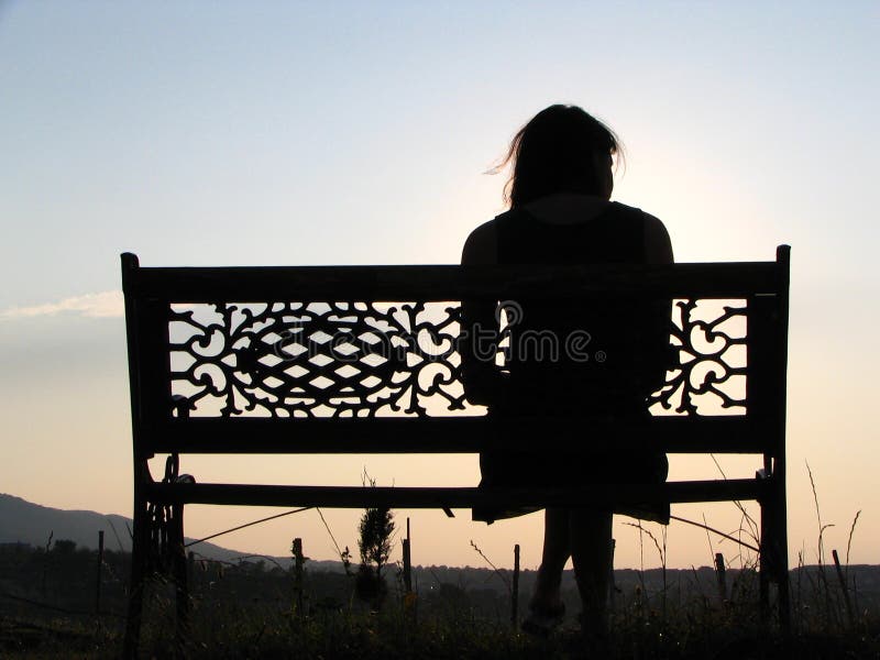 Girl on a bench