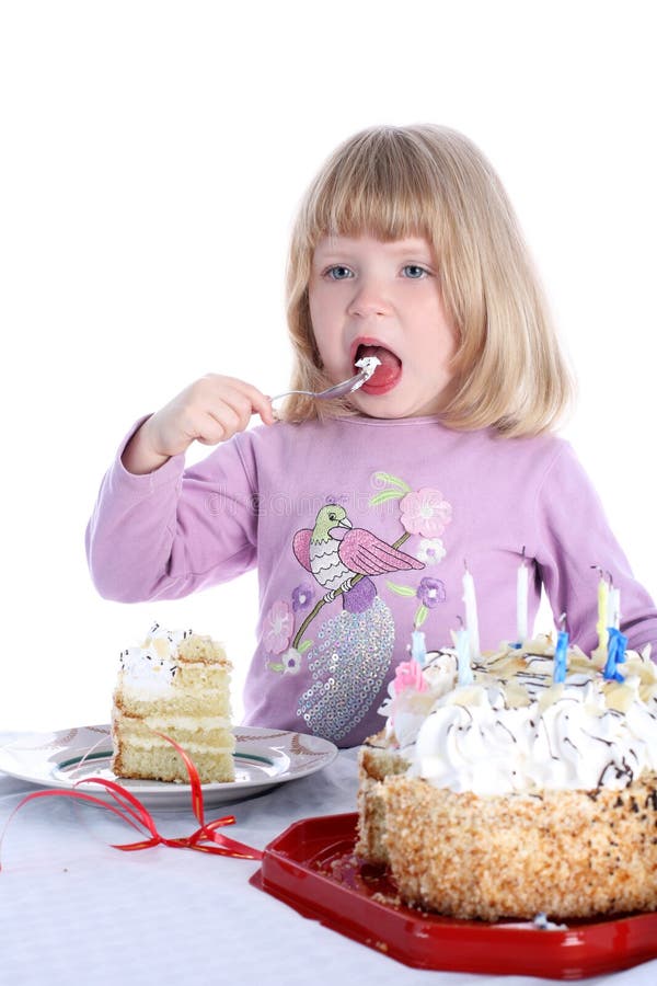 Kids tasting Cake stock image. Image of eating, celebration - 9698507