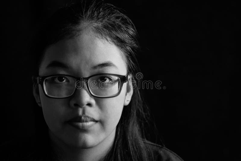 Girl with black background stock photo. Image of eyes 137171112