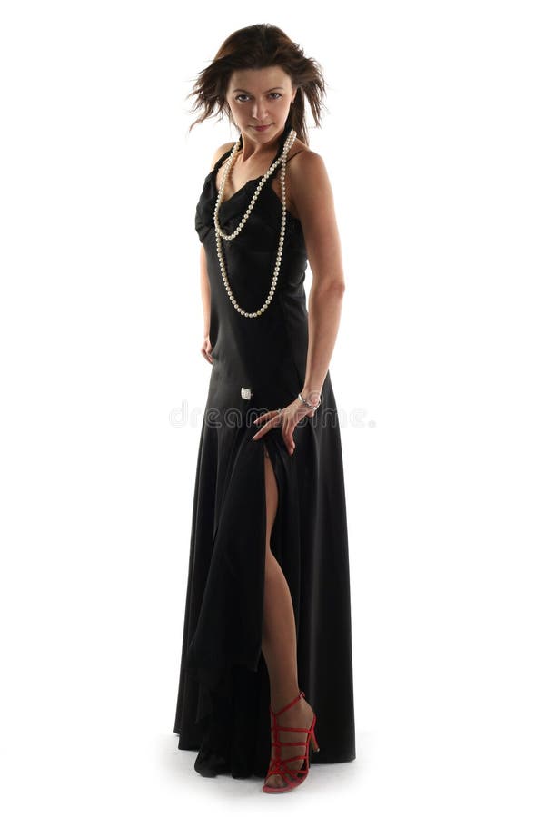 Girl in black dress stock photo. Image of innocence, female 6950666