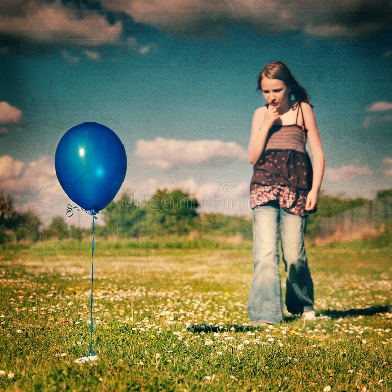 124 Little Girl Floating Balloon Stock Photos Free & RoyaltyFree