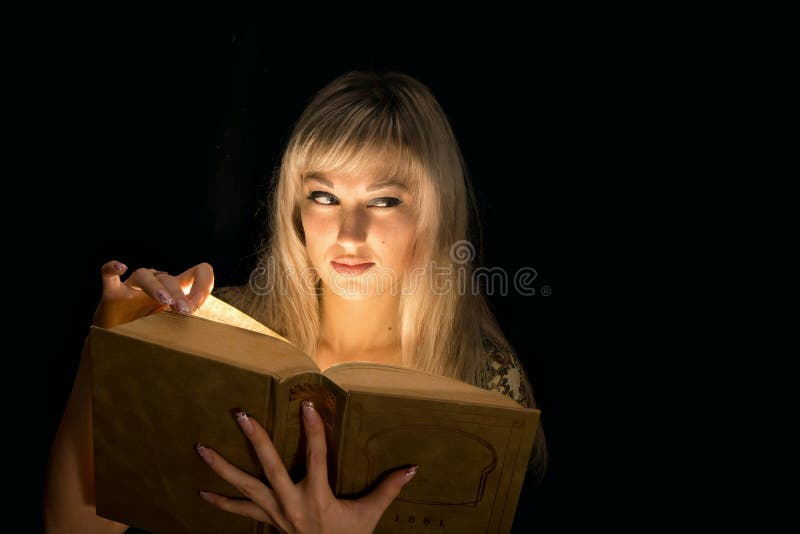 The girl with the book