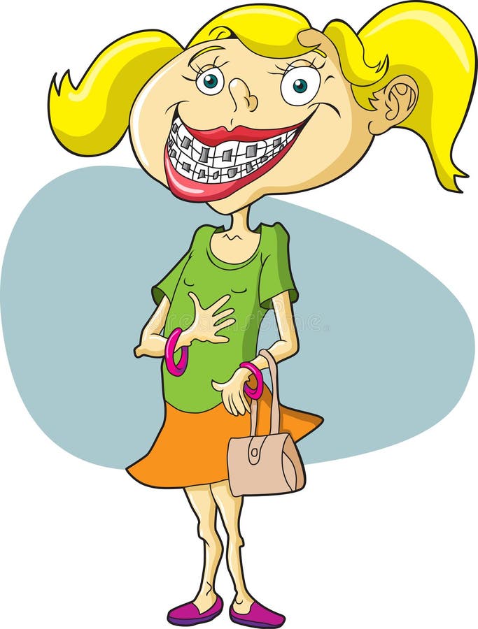 Girl Dental Braces Stock Illustrations – 431 Girl Dental Braces Stock  Illustrations, Vectors & Clipart - Dreamstime