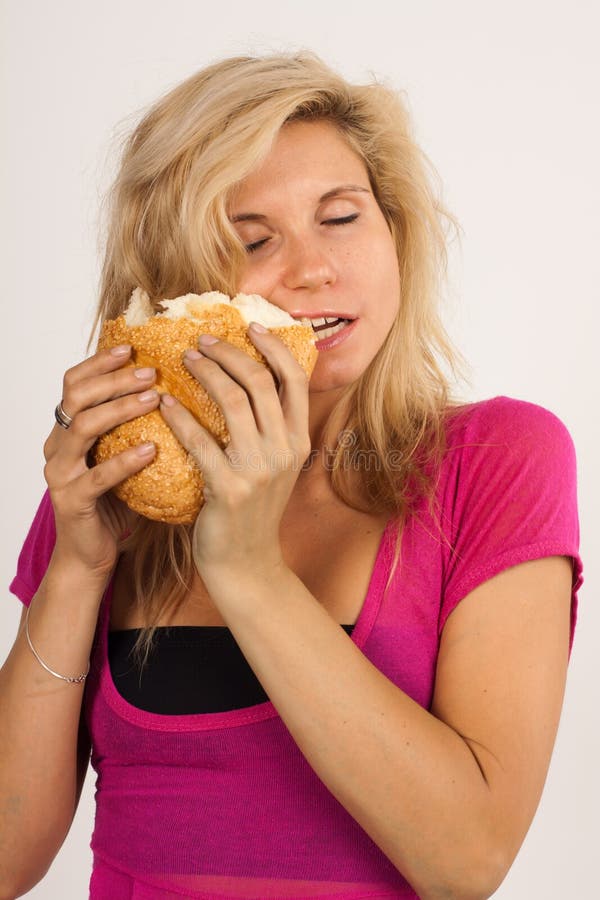 Girl with bread