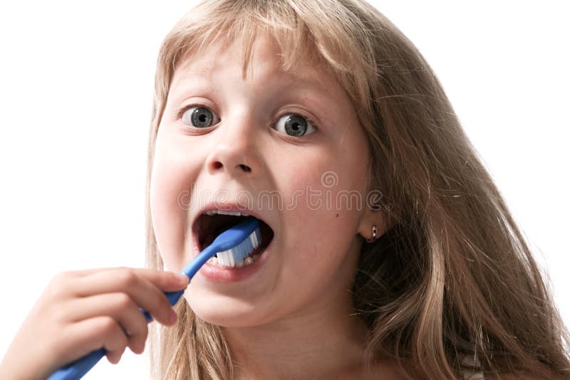 Girl With Brush Picture. Image 6265224