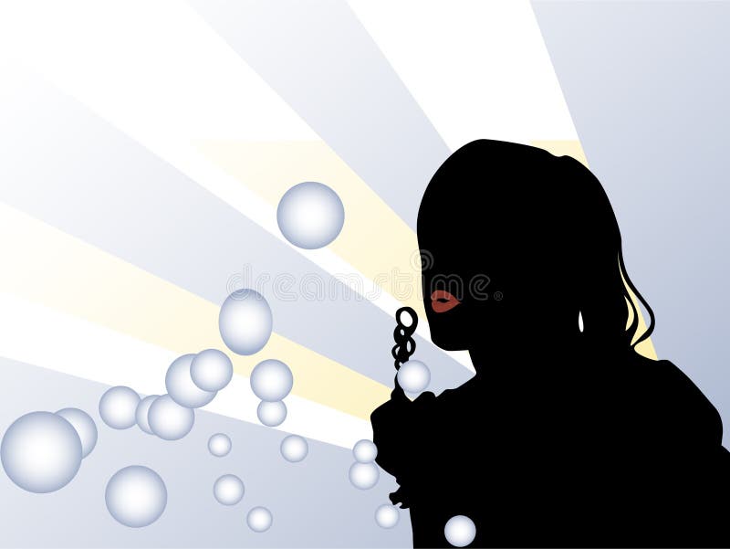 Girl and Bubbles