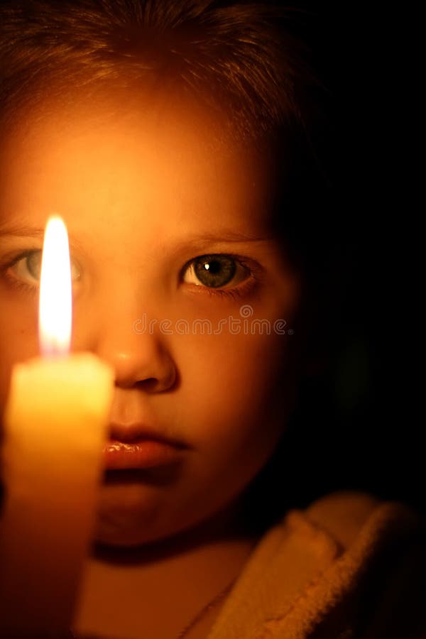 Girl with candle