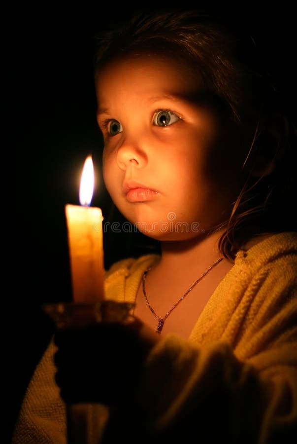 Girl with candle