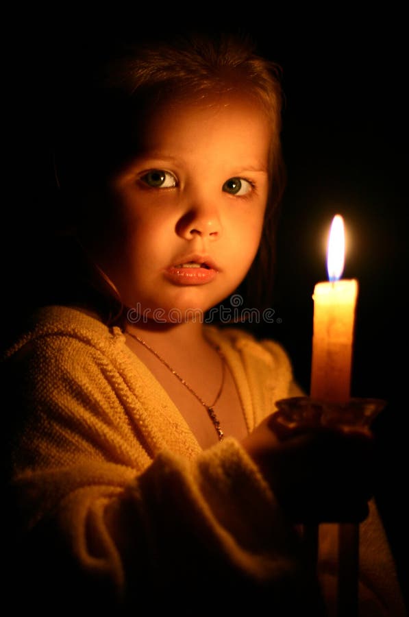 Girl with candle