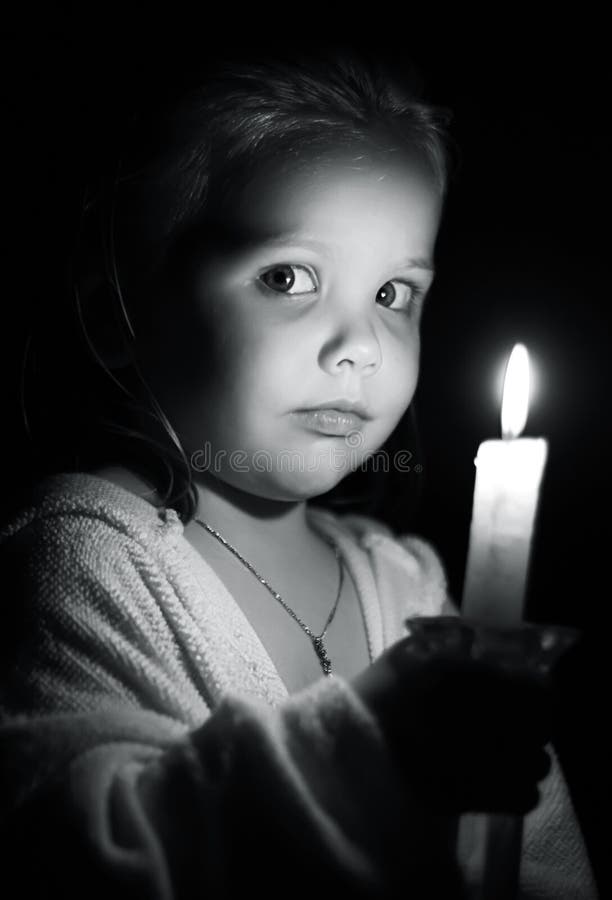 Girl with candle