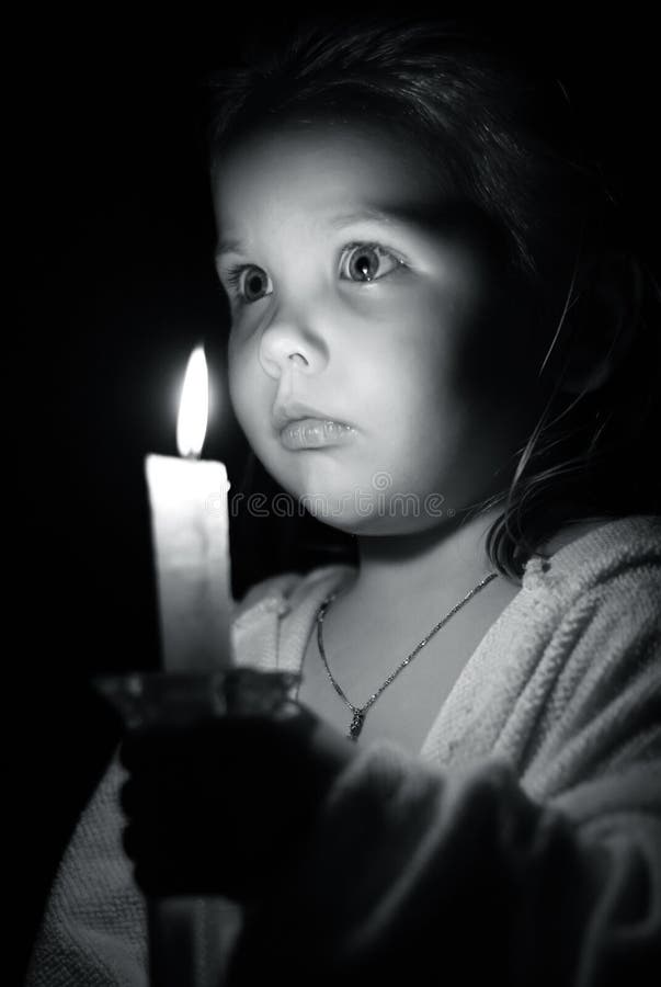 Girl with candle