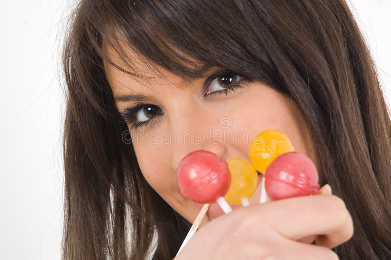 Girl with candy