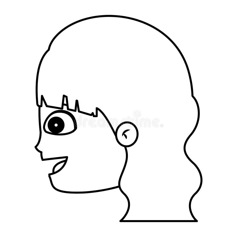 Girl cartoon face design stock vector. Illustration of portrait - 78557794
