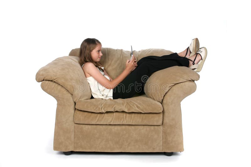 Girl in chair