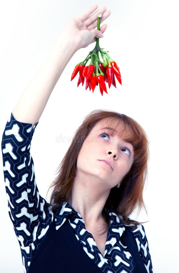 Girl with chilli