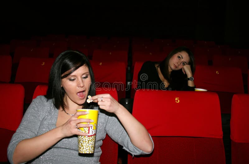 Girl is in cinema