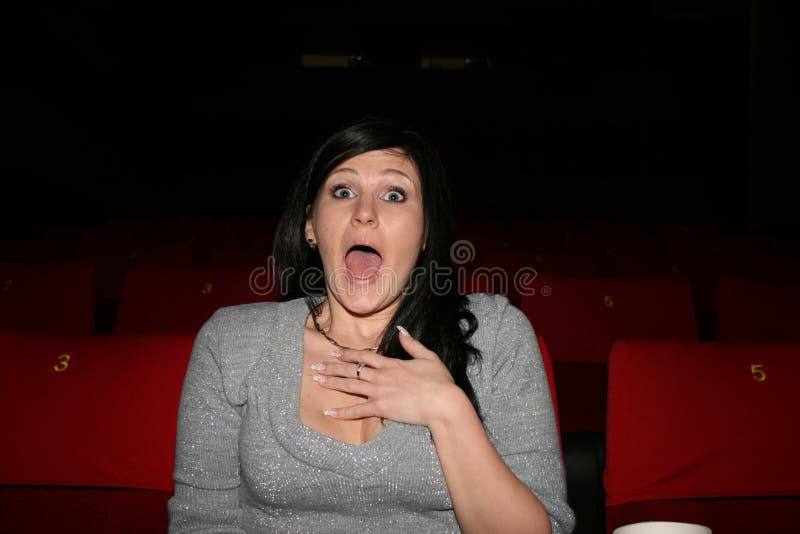 Girl is in cinema