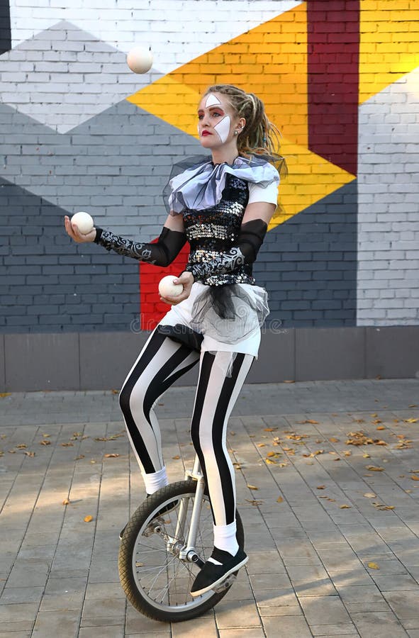 Clown Riding Unicycle Stock Photos - Free & Royalty-Free Stock Photos ...