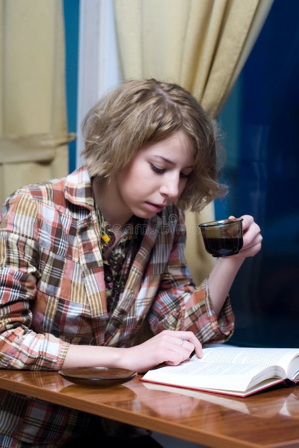 Girl at coffee shop