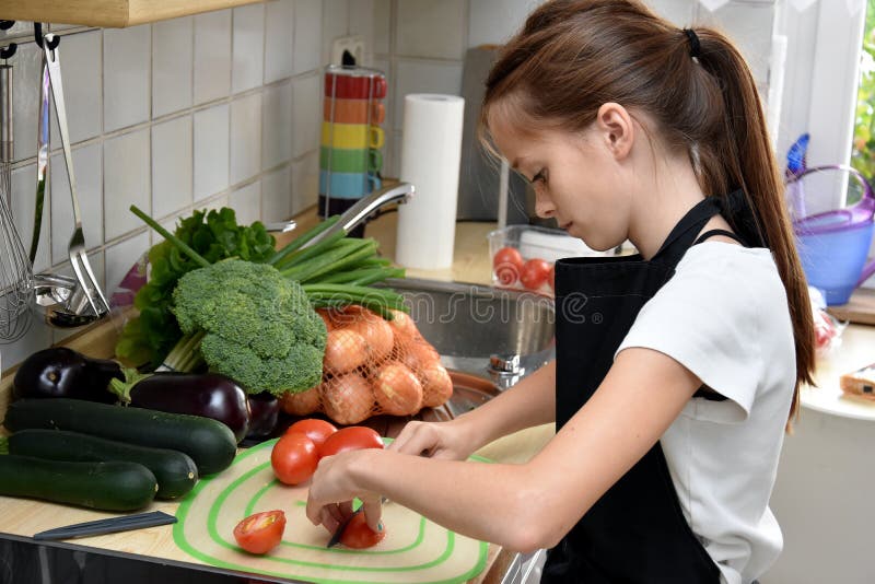 Girl cooking