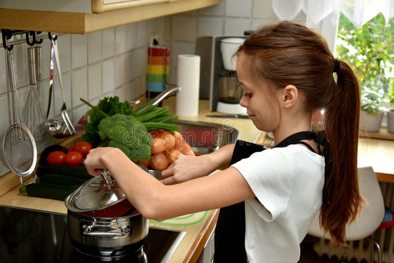 Girl cooking