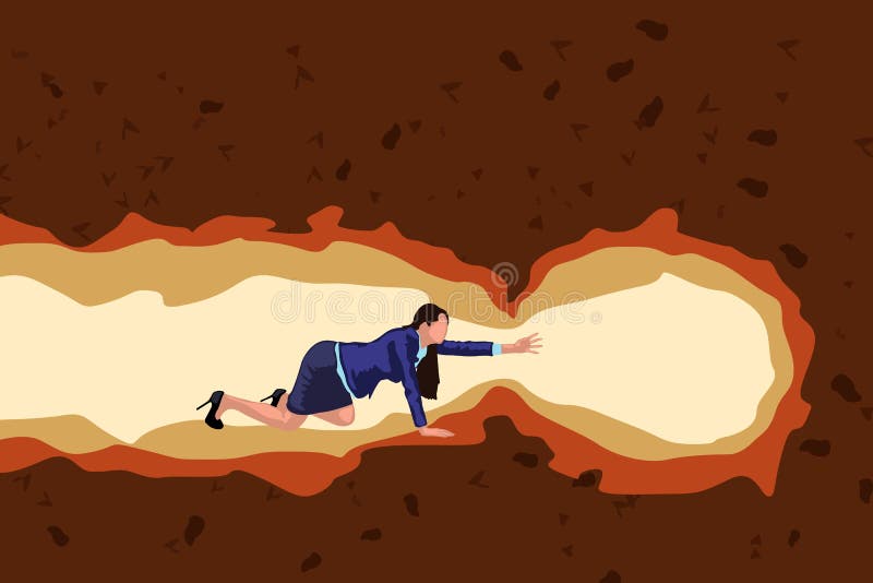 Caveman Dragging His Woman By Her Hair Stock Vector. 