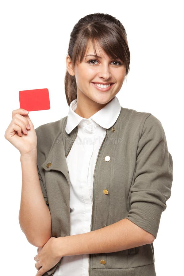 Girl with credit card