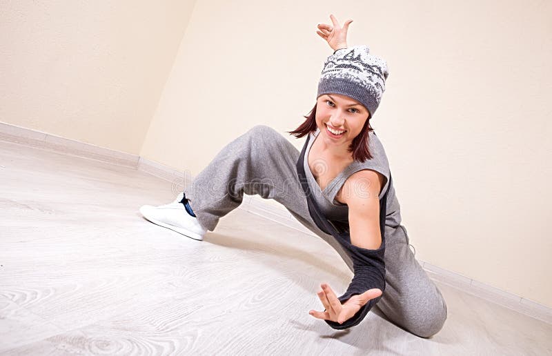 Girl Dancing Hiphop Studio Series Stock Image Image of fashion