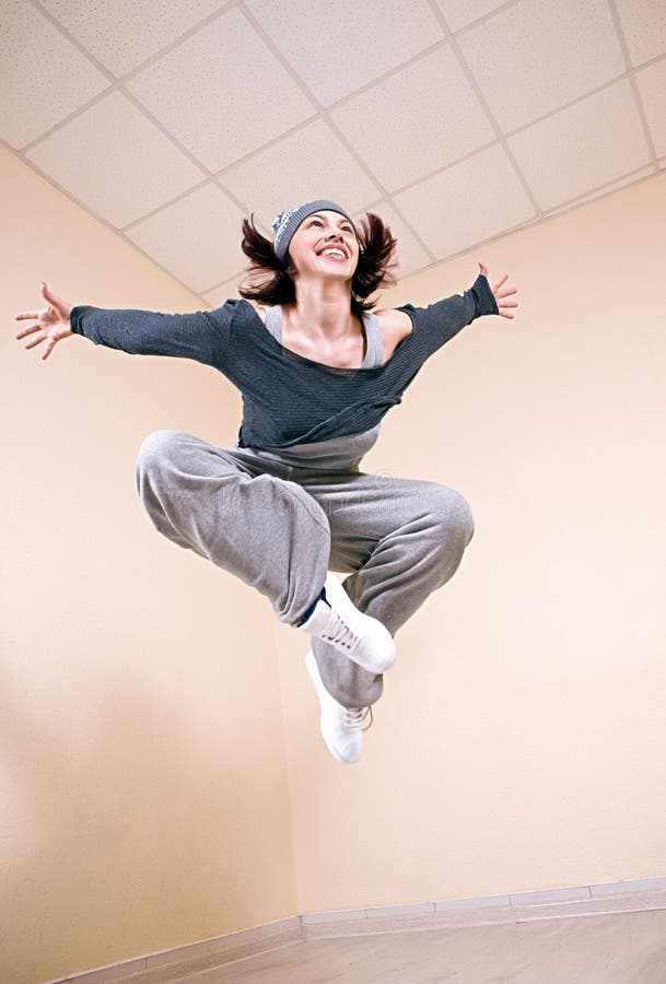 Girl Dancing Hiphop Studio Series Stock Image Image of fashion