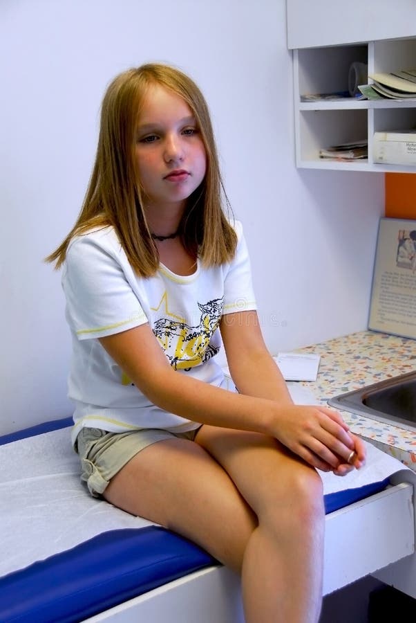 Girl Doctor Office Stock Photo Ima