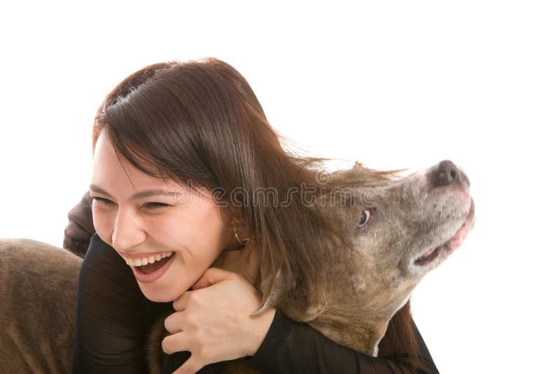 Girl and dog