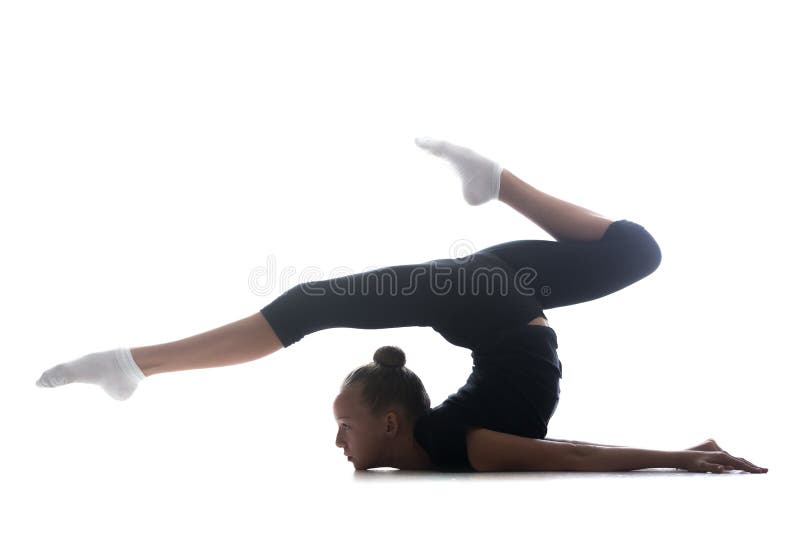 Girl doing art gymnastics