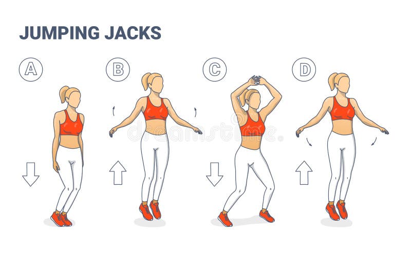 Jumping Jacks  Illustrated Exercise Guide