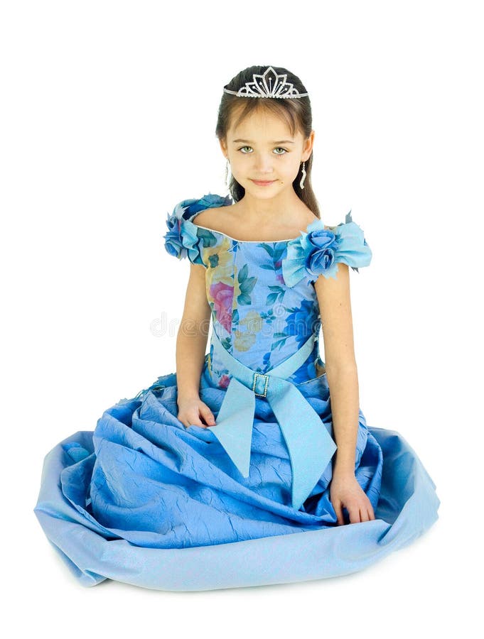 The girl in a dress of the princess royalty free stock photos
