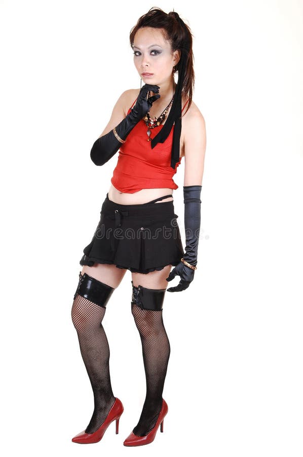 Girl dressed as pirate.