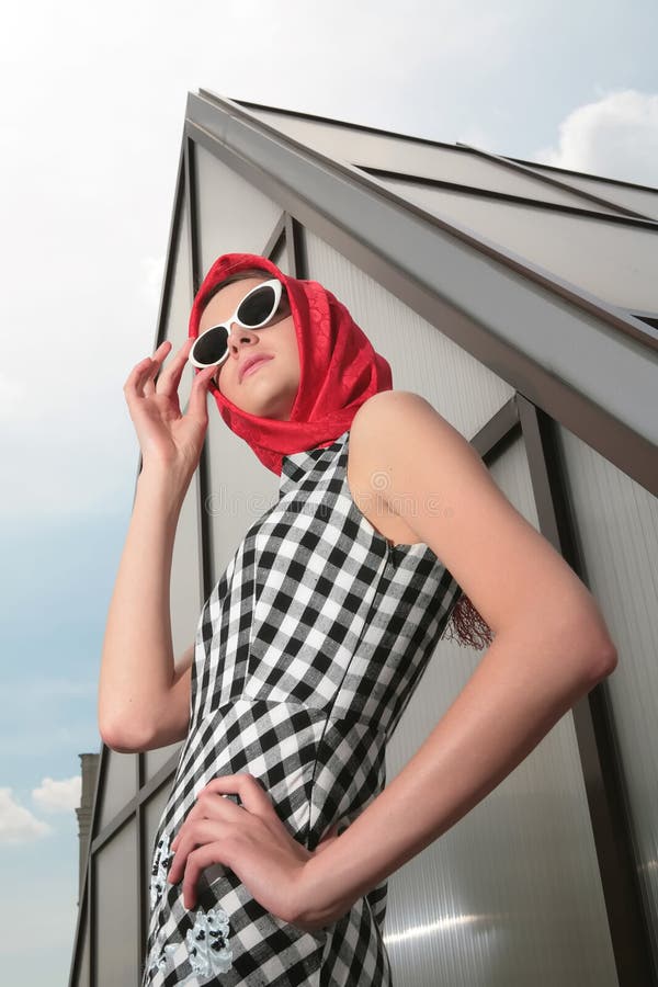 Girl Dressing in Style 50h Stock Photo Image of head 7282114