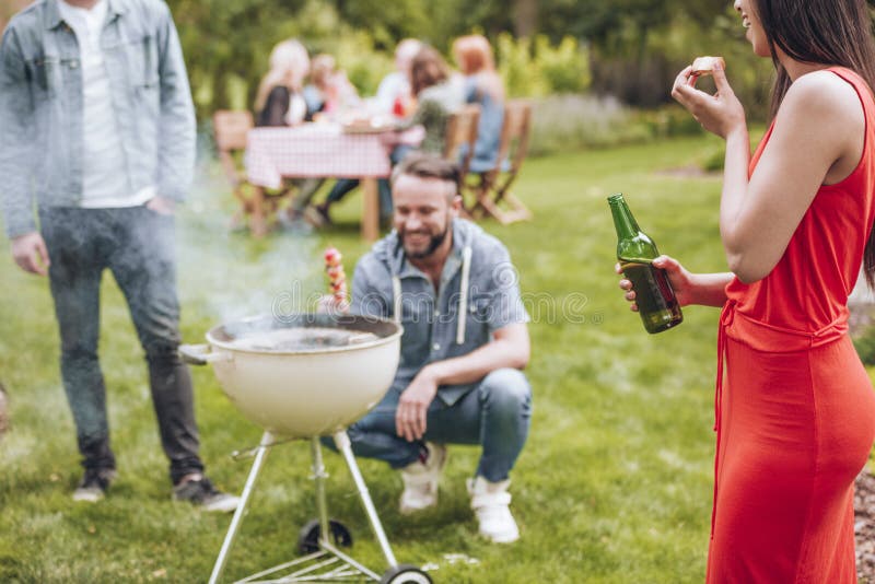 Girl drinking beer royalty free stock image Girl drinking beer royalty free stock image