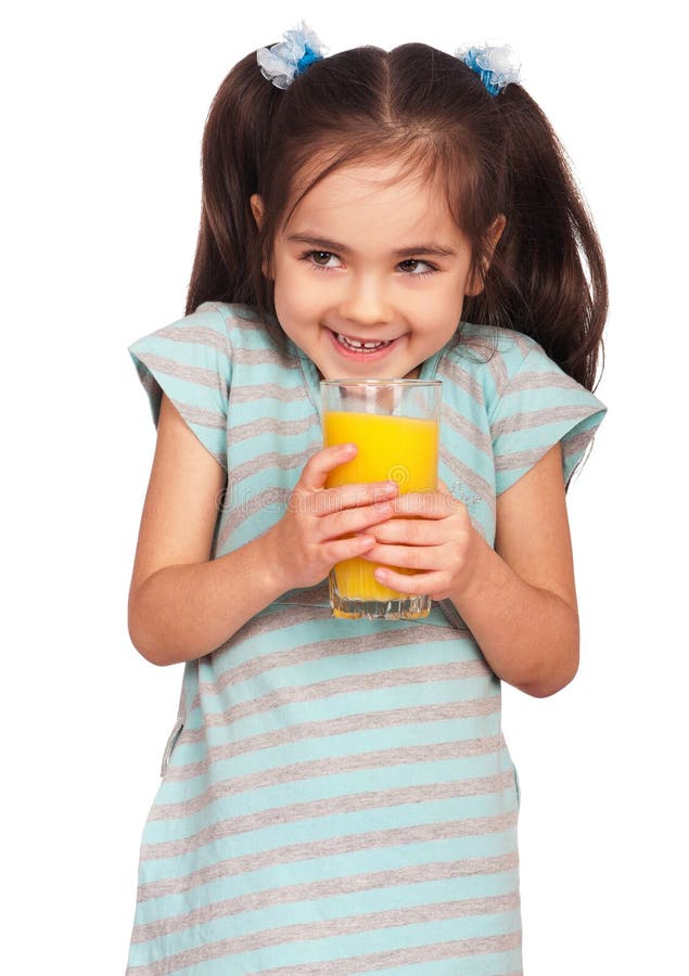 Girl Drinking Juice Stock Photo Image 18530270