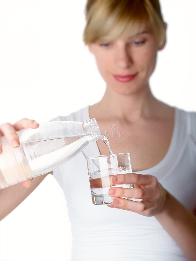 Girl drinking water