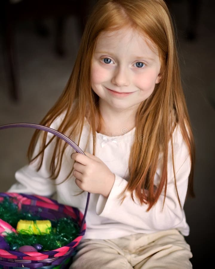 Girl with Easter Basket