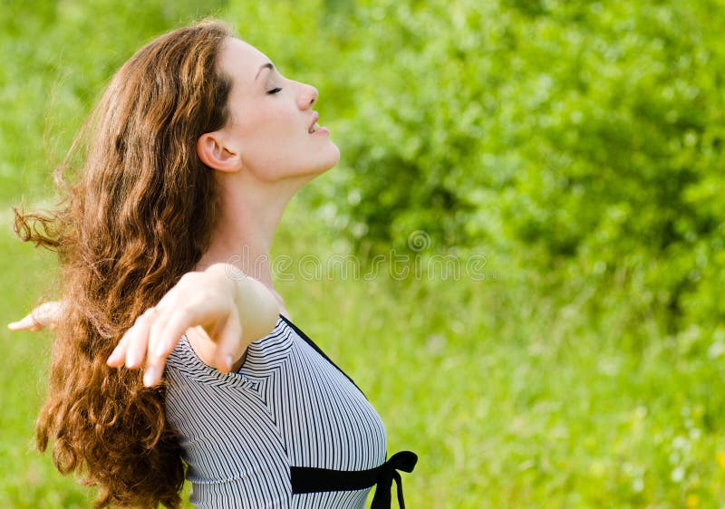 Girl enjoying summer stock images Girl enjoying summer stock images