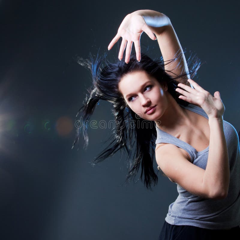 Girl enjoys music