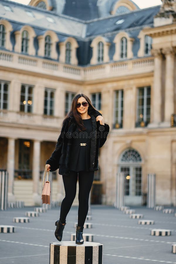 Girl Exploring Paris France by Herself Stock Image - Image of brunette ...